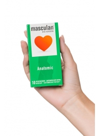Презервативы анатомической формы Masculan Anatomic - 10 шт. - Masculan - купить с доставкой в Грозном