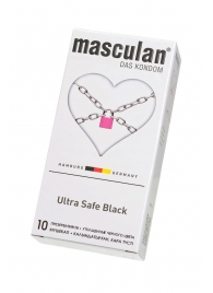 Ультрапрочные презервативы Masculan Ultra Safe Black - 10 шт. - Masculan - купить с доставкой в Грозном