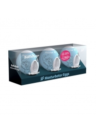 Набор из 3 мастурбаторов-яиц Satisfyer Savage - Satisfyer - в Грозном купить с доставкой