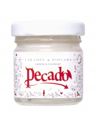 Массажная свеча Caramel   Popcorn - 35 мл. - Pecado - купить с доставкой в Грозном