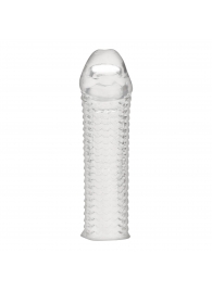 Текстурированная насадка на пенис Clear Textured Penis Enhancing Sleeve Extension - 16,5 см. - BlueLine - в Грозном купить с доставкой