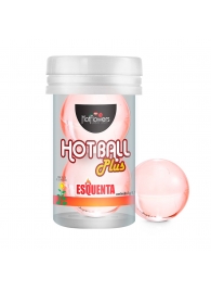 Лубрикант на масляной основе Hot Ball Plus с разогревающим эффектом (2 шарика по 3 гр.) - HotFlowers - купить с доставкой в Грозном