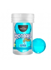 Лубрикант на масляной основе Hot Ball Plus с охлаждающим эффектом (2 шарика по 3 гр.) - HotFlowers - купить с доставкой в Грозном