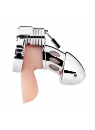 Клетка на пенис из металла Obedience Cock Cage - BlueLine - купить с доставкой в Грозном