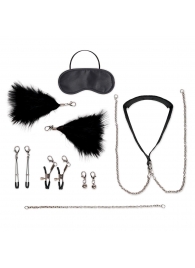 Большой эротический набор из 12 предметов Interchangeable Collar   Nipple Clips Set - Lux Fetish - купить с доставкой в Грозном