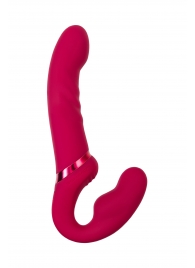 Малиновый безремневой страпон Lapis - 23 см. - Lovense - купить с доставкой в Грозном