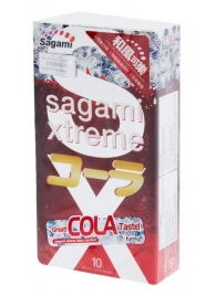Ароматизированные презервативы Sagami Xtreme COLA - 10 шт. - Sagami - купить с доставкой в Грозном