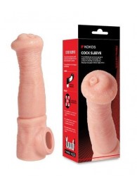 Телесная фантазийная насадка на член Cock Sleeve Size L - KOKOS - в Грозном купить с доставкой