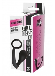 Черное эрекционное кольцо с анальной пробкой Anal Plug With Cockring - Dream Toys - в Грозном купить с доставкой