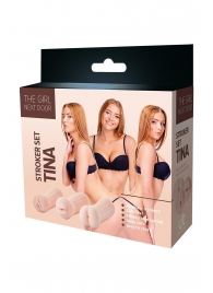 Набор из 3 мастурбаторов The Girl Next Door Tina - Dream Toys - в Грозном купить с доставкой