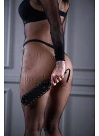 Кожаная шлепалка Sex Game с заклепками - 33 см. - БДСМ Арсенал - купить с доставкой в Грозном
