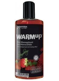 Разогревающее масло WARMup Strawberry - 150 мл. - Joy Division - купить с доставкой в Грозном