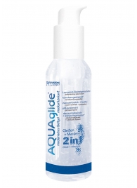 Вагинальная смазка 2-в-1 на водной основе AQUAglide - 125 мл. - Joy Division - купить с доставкой в Грозном