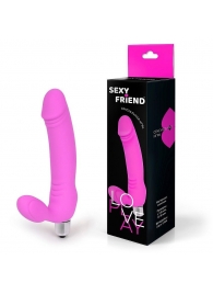 Розовый безремневой страпон Sexy Friend - 1137 - купить с доставкой в Грозном