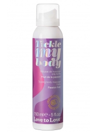 Массажная хрустящая пенка Tickle my body с ароматом маракуйи - 150 мл. - Love to Love - купить с доставкой в Грозном