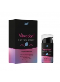 Жидкий вибратор Vibration Cotton Candy с ароматом сахарной ваты - 15 мл. - INTT - купить с доставкой в Грозном