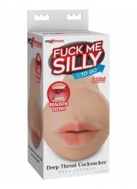 Телесный мастурбатор-ротик Deep Throat Cocksucker - Pipedream - в Грозном купить с доставкой