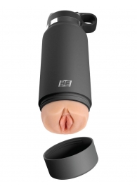 Серый мастурбатор в виде бутылки F*ck Flask - Pipedream - в Грозном купить с доставкой