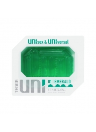 Зеленый мастурбатор-стимулятор Tenga Uni Emerald - Tenga - в Грозном купить с доставкой
