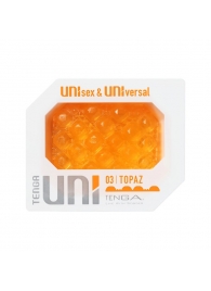 Оранжевый мастурбатор-стимулятор Tenga Uni Topaz - Tenga - в Грозном купить с доставкой