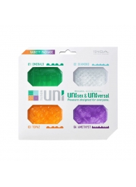 Набор из 4 мастурбаторов-стимуляторов Tenga Uni Variety Pack - Tenga - в Грозном купить с доставкой