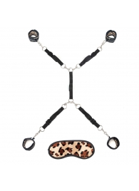 Леопардовая фиксация на матрас для рук и ног Classic Bedspreader - Lux Fetish - купить с доставкой в Грозном