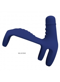 Синяя вибронасадка на пенис Vibrating Penis Sling - Baile - в Грозном купить с доставкой