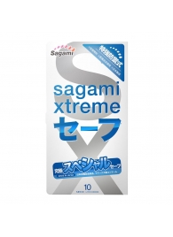 Презервативы Sagami Xtreme Ultrasafe с двойным количеством смазки - 10 шт. - Sagami - купить с доставкой в Грозном
