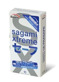 Презервативы Sagami Xtreme Ultrasafe с двойным количеством смазки - 10 шт. - Sagami - купить с доставкой в Грозном