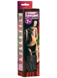 Чёрная веревка для связывания - 700 см. - Orion - купить с доставкой в Грозном