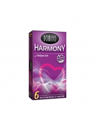 Презервативы с рёбрышками Domino Harmony - 6 шт. - Domino - купить с доставкой в Грозном