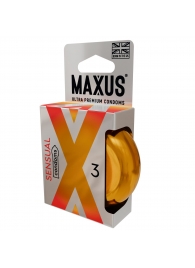 Презервативы анатомической формы Maxus Sensual - 3 шт. - Maxus - купить с доставкой в Грозном