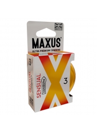 Презервативы анатомической формы Maxus Sensual - 3 шт. - Maxus - купить с доставкой в Грозном