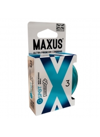 Презервативы Maxus G spot с двойной спиралью - 3 шт. - Maxus - купить с доставкой в Грозном