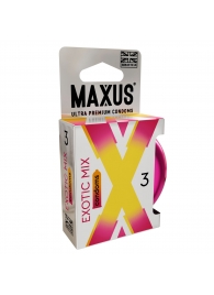 Ароматизированные презервативы Maxus Exotic Mix - 3 шт. - Maxus - купить с доставкой в Грозном