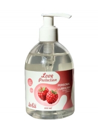 Лубрикант на водной основе Love Protection Raspberry с ароматом малины - 300 мл. - Lola Games - купить с доставкой в Грозном