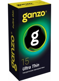 Прозрачные ультратонкие презервативы Ganzo Ultra thin - 15 шт. - Ganzo - купить с доставкой в Грозном