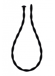 Черный уретральный массажер Glide Large - 30 см. - Lola Games - купить с доставкой в Грозном