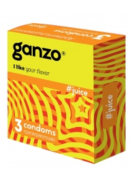 Ароматизированные презервативы Ganzo Juice - 3 шт. - Ganzo - купить с доставкой в Грозном