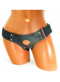 Трусики для страпона коричневого цвета - БДСМ Арсенал - купить с доставкой в Грозном