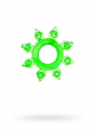 Зеленое эрекционное кольцо-звезда - Toyfa Basic - в Грозном купить с доставкой