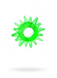 Зеленое эрекционное кольцо-солнце - Toyfa Basic - в Грозном купить с доставкой