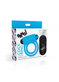 Голубое эрекционное виброкольцо 28X Remote Control Vibrating Cock Ring   Bullet - XR Brands - в Грозном купить с доставкой