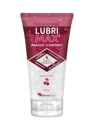 Интимный гель-смазка на водной основе Lubrimax Magic Cherry - 75 мл. - ИнтелБИО - купить с доставкой в Грозном