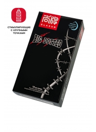 Презервативы с точками Elasun Big Dotted - 10 шт. - Elasun - купить с доставкой в Грозном