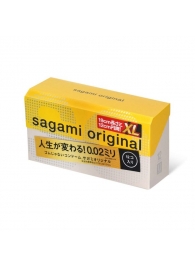 Презервативы увеличенного размера Sagami Original 0.02 XL-size - 12 шт. - Sagami - купить с доставкой в Грозном