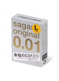 Презервативы Sagami Original 0.01 L-size увеличенного размера - 2 шт. - Sagami - купить с доставкой в Грозном