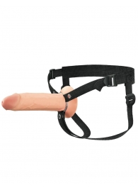 Полый страпон на ремнях 8’’ Hollow Silicone Strap-on - Pipedream - купить с доставкой в Грозном