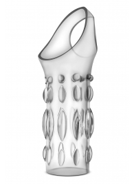 Прозрачная насадка на пенис Stretchy Studded Penis Sleeve Ring - Blush Novelties - в Грозном купить с доставкой