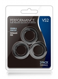Набор из 3 черных эрекционных колец Black Small Penis Rings - Blush Novelties - в Грозном купить с доставкой